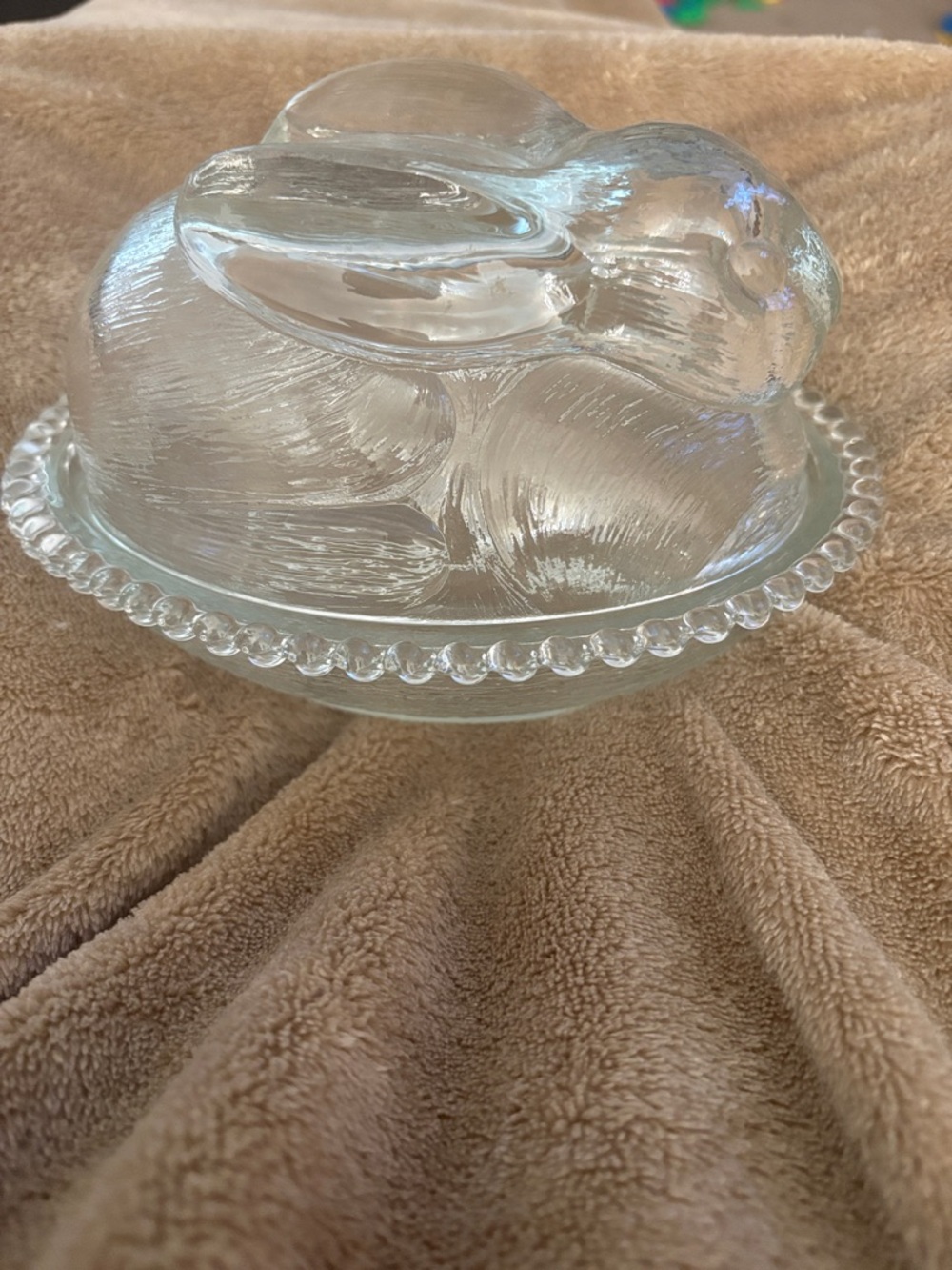 Indiana Glass Bunny on Nest - Picture 3 of 10